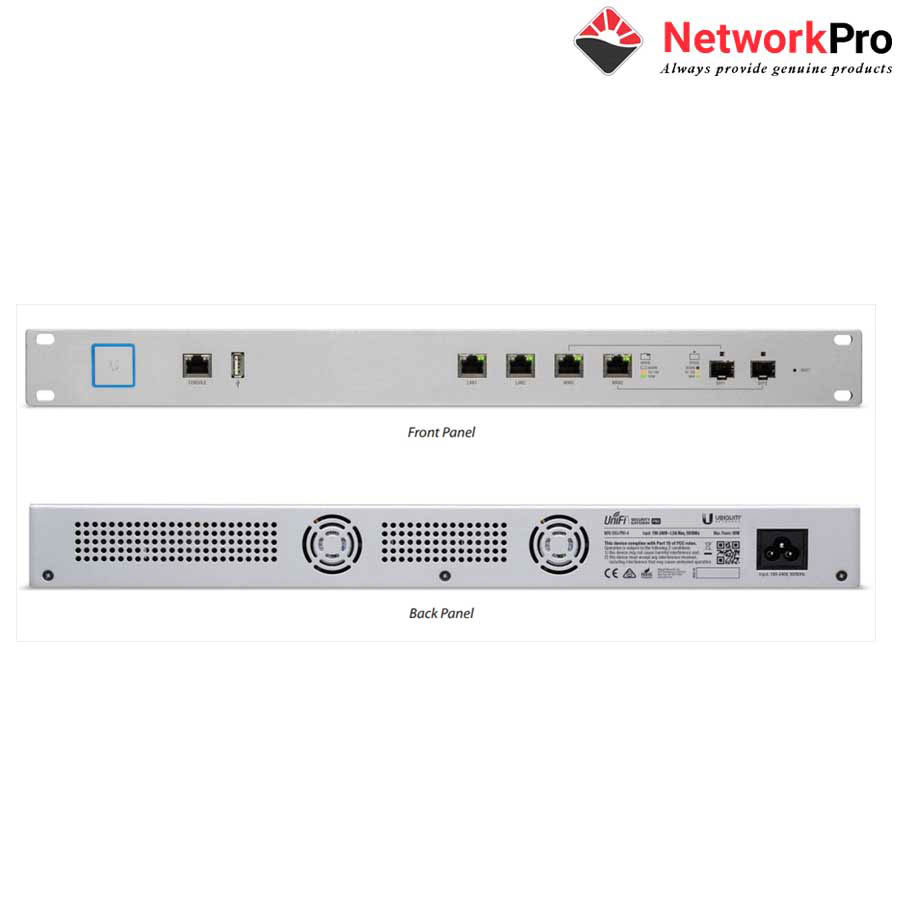 Ảnh minh họa Router Ubiquiti UniFi Security Gateway Pro (USG PRO 4) Chính Hãng 2