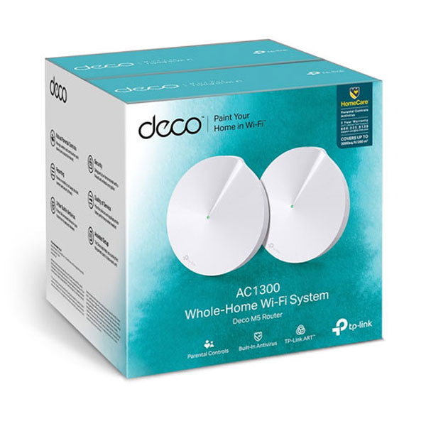 Ảnh minh họa Router Wifi Mesh TP-Link Deco M5 (2 Pack) - (1267 Mbps/ Wifi 5/ 2.4/5GHz) 3