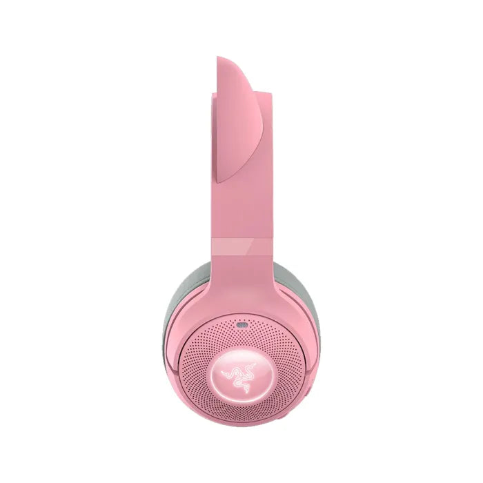 Ảnh minh họa Razer Kraken Kitty V2 BT Quartz Edition Tai nghe Gaming Bluetooth không dây với Tai mèo RGB - Hồng 1