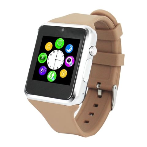 ZGPAX S79 Brown – Đồng hồ thông minh màn hình cảm ứng 1,54 inch, Bluetooth