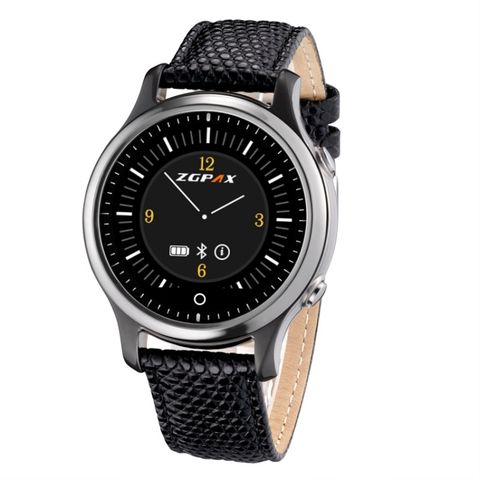 Đồng hồ thông minh ZGPAX Noble S360 Black – Dây da, Bluetooth & SOS