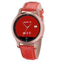 Đồng hồ thông minh ZGPAX Noble S360 Red – Dây da, Bluetooth & SOS 