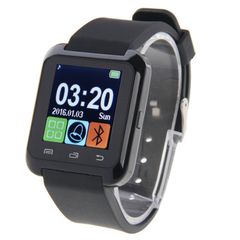  U80 Black – Đồng hồ thông minh sức khỏe Bluetooth, Màn hình LCD 1,5 inch 