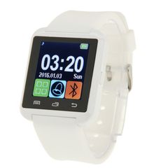  U80 White – Đồng hồ thông minh sức khỏe Bluetooth, Màn hình LCD 1,5 inch 