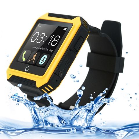 Đồng hồ U TERRA 1,54 inch Yellow – TFT, Chống nước, Chống va đập, Bluetooth 4.0