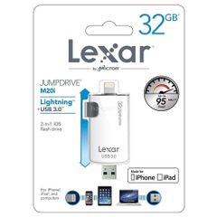  Lexar 32GB 2-in-1 IOS Lightning JumpDrive M20i USB 3.0 Flash Drive 