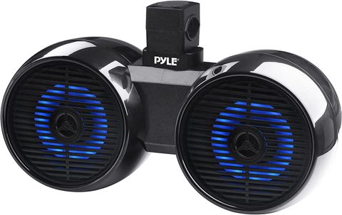 Loa tháp Bluetooth hàng hải Pyle 6.5 inch 200W Max LED màu đen