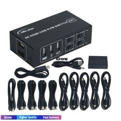  4K HDMI Switch KVM 4 Port Switcher USB – Hỗ trợ PiKVM và BLIKVM 