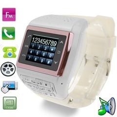  ET-1 GSM White – Đồng hồ điện thoại cảm ứng Bluetooth, FM, SIM đơn 