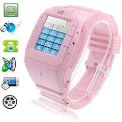  N800 GSM Pink – Đồng hồ điện thoại thời trang, Bluetooth, SIM đơn, 2G 