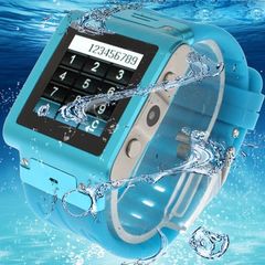  W838 Blue – Điện thoại đồng hồ đeo tay màn hình cảm ứng 1.5 inch, hỗ trợ SIM, Bluetooth, Radio FM 