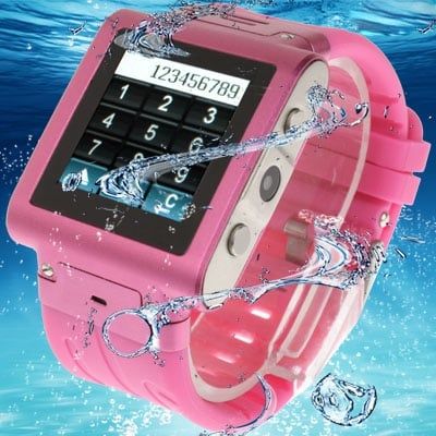 W838 Pink – Điện thoại đồng hồ đeo tay màn hình cảm ứng 1.5 inch, hỗ trợ SIM, Bluetooth, Radio FM