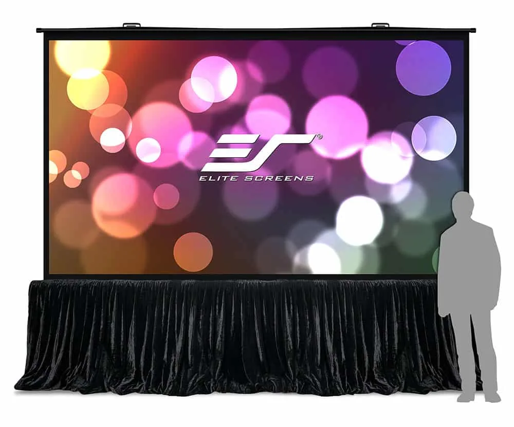 Ảnh minh họa Màn chiếu Elite Screens QuickStand 5-Second 180 inch QS180HD – Màn đặt sàn cỡ lớn dựng nhanh 1