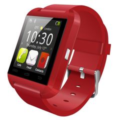  U8 Plus Red – Đồng hồ thông minh cảm ứng 1.44 inch, Bluetooth 4.0, hỗ trợ đếm bước và chụp ảnh từ xa 