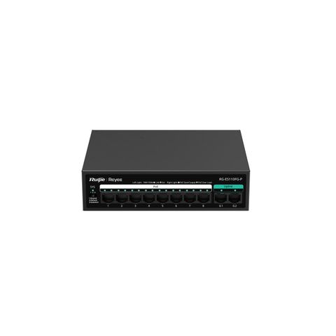 Unmanaged switch RUIJIE RG-ES110FG-P 8 10/100 BASE-T PoE/PoE+, 2 cổng