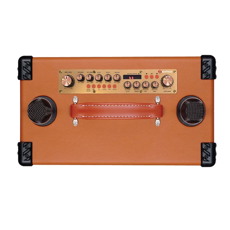 Ảnh minh họa Loa Sumico BT-S53, Bass 13 cmx2, Công suất 100W, Bluetooth 5.0, HDMI, RCA, USB, Kèm 2 MIC 2