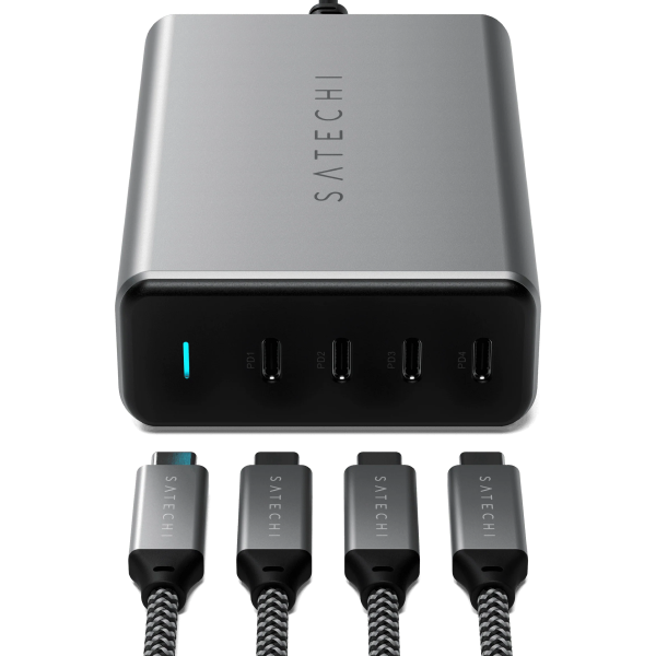 Ảnh minh họa Sạc satechi PD 4 cổng USB-C 165W chân sạc EU 2