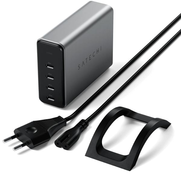 Ảnh minh họa Sạc satechi PD 4 cổng USB-C 165W chân sạc EU 3