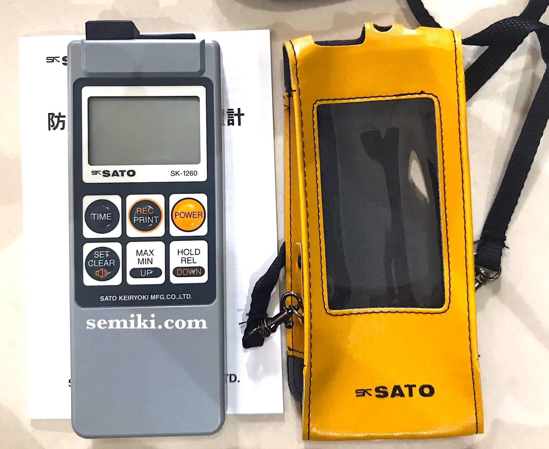 Ảnh minh họa SATO KEIRYOKI SK-S104K đầu dò nhiệt độ −100 to 300°C 2