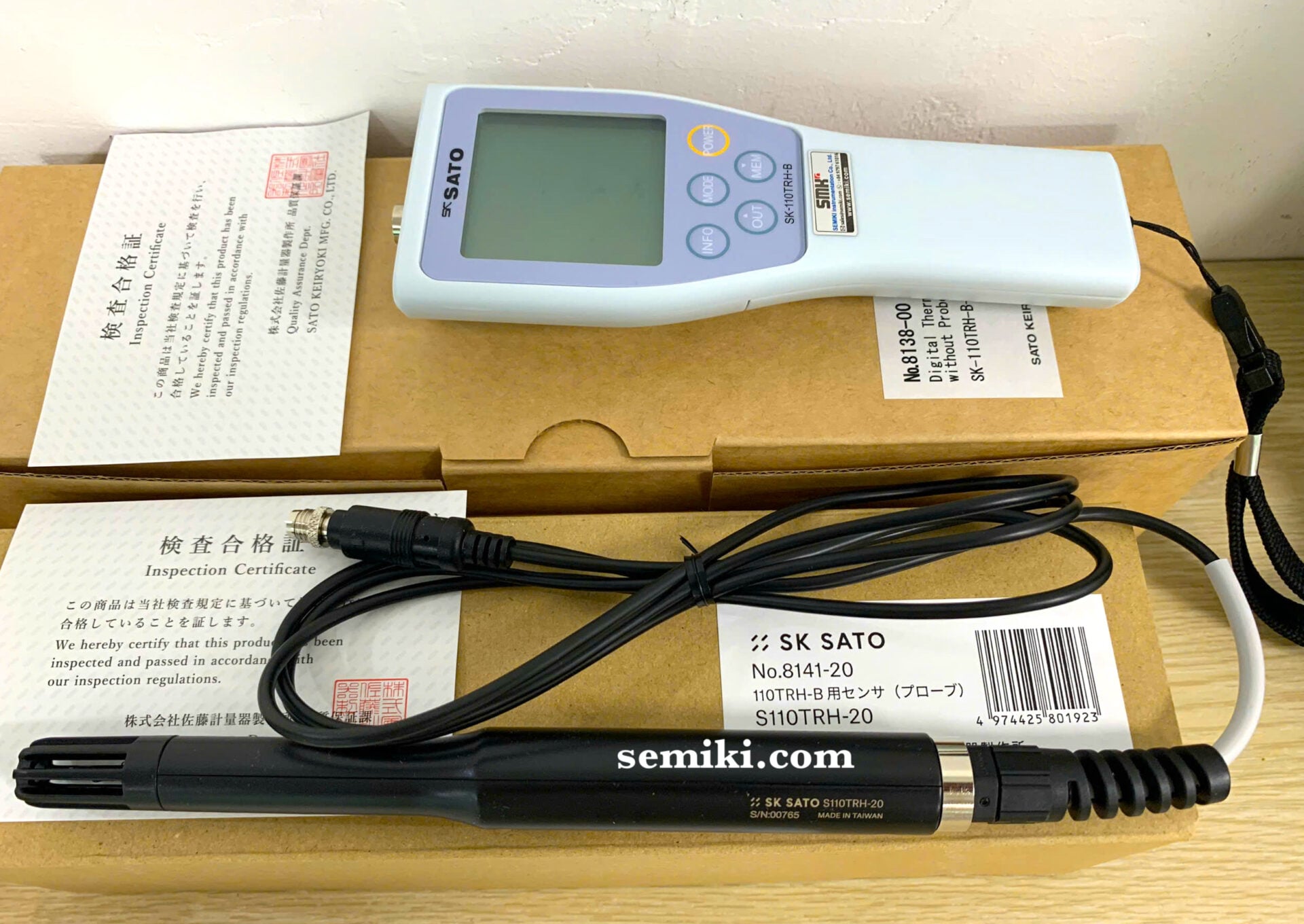 Ảnh minh họa SATO S110TRH-20 đầu dò nhiệt độ, độ ẩm (−20.0~ 80.0°C/ 5.0~95.0%rh) 3