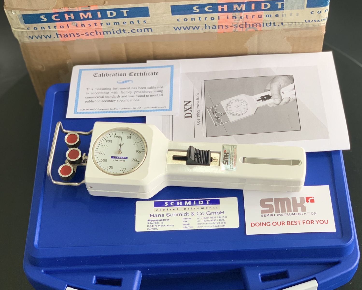 SCHMIDT DN1-1000 thiết bị đo lực căng dây 50 – 1000 cN