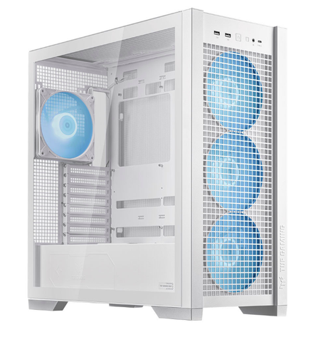 Vỏ case ASUS TUF GAMING GT302 WHITE - 4FAN ARGB (Mid Tower / Màu Trắng)