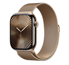  Apple Watch Series 10 GPS + Cellular 46mm viền Titanium dây Milan - Titan vàng 