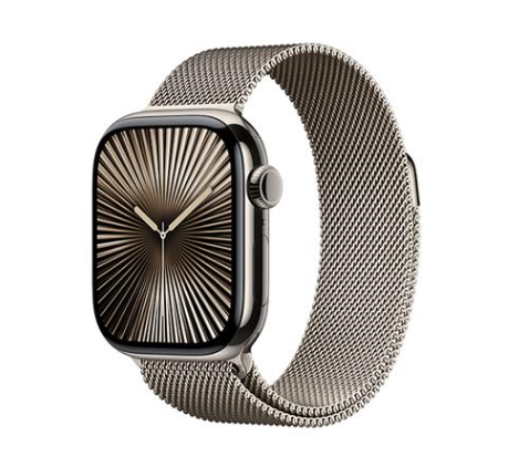 Apple Watch Series 10 GPS + Cellular 46mm viền Titanium dây Milan - Titan tự nhiên