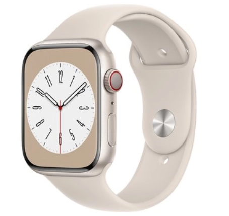 Apple Watch S8 LTE 45mm viền nhôm dây silicone Starlight MNK73VN/A