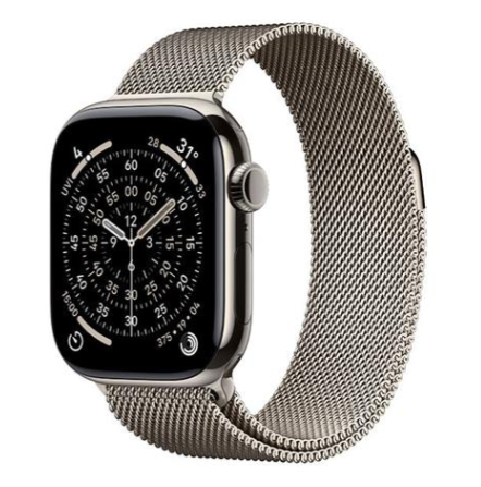 Apple Watch Series 11 GPS + Cellular 46mm viền Titanium dây Milan - Titan tự nhiên
