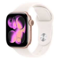  Apple Watch Series 11 46mm (5G) Viền Nhôm Dây Cao Su Size M/L - Vàng hồng 