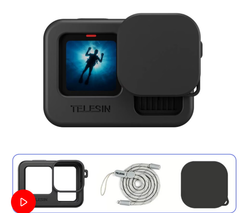  Telesin Protective Case with Lens Cap for GoPro HERO12 / 11 / 10 / 9 Black 