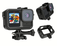  Telesin Housing Case / Vlogging Frame with Cold Shoe for GoPro HERO12 / 11 / 10 / 9 Black 