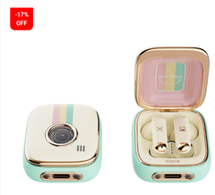  Tai Nghe Không Dây ROCK Retro Style TWS Earphones 