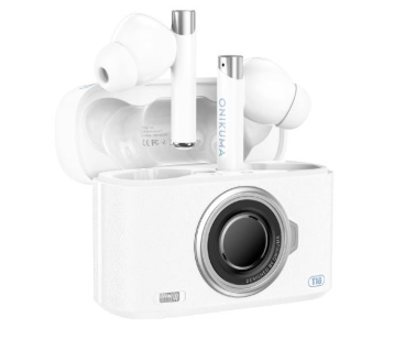 Tai nghe Onikuma In-ear T18 ENC Bluetooth - Trắng