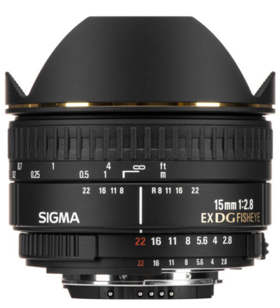 Sigma 15mm F2.8 EX DG Fisheye Diagonal for Nikon