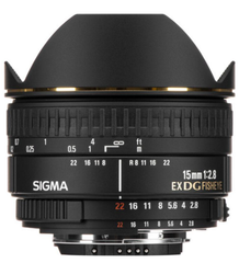  Sigma 15mm F2.8 EX DG Fisheye Diagonal for Nikon 
