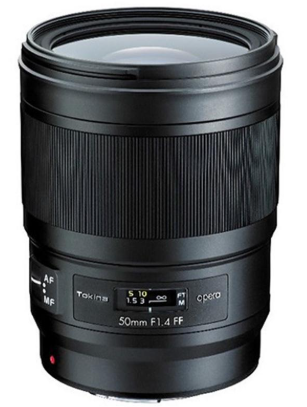 Tokina opera 50mm f/1.4 FF Cho Canon EF