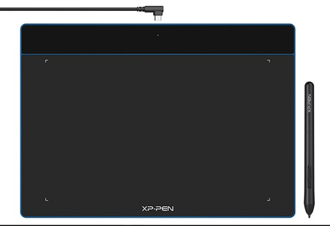 Bảng vẽ điện tử XP-Pen Deco Fun L 10x6 inch Android cảm ứng nghiêng - Màu sắc: Đen cổ điển