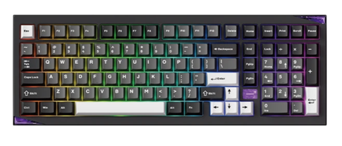 Bàn phím AKKO Mineral 02 VIA (Black on Silver)