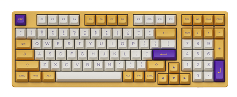 Bàn phím AKKO 3098B Plus Los Angeles (Creamy Yellow Pro)