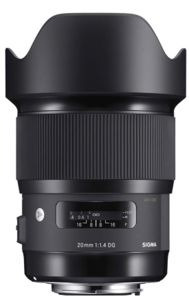SIGMA 20MM F14 DG HSM ART CANON NHẬP KHẨU