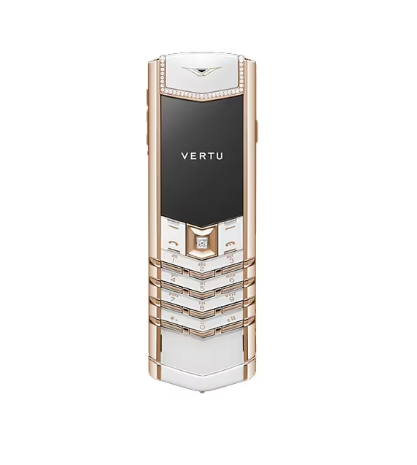 Vertu Signature V Diamond White Alligator