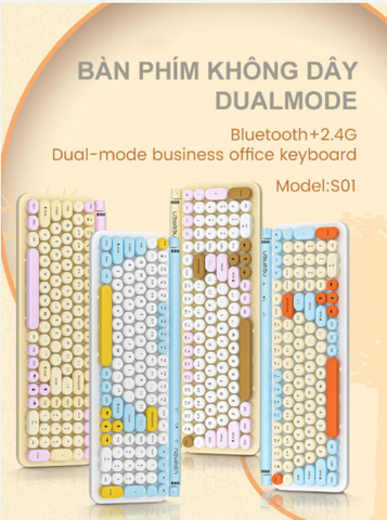 Bàn phím không dây Dualmode NEWMEN S01