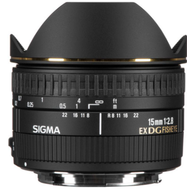 SIGMA 15MM F28 EX DG FISHEYE DIAGONAL FOR CANON EF