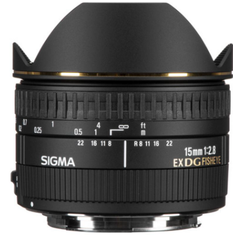  SIGMA 15MM F28 EX DG FISHEYE DIAGONAL FOR CANON EF 