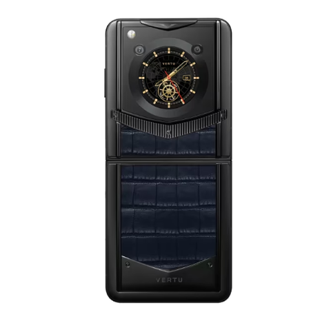 Vertu Ironflip Navy Blue Alligator