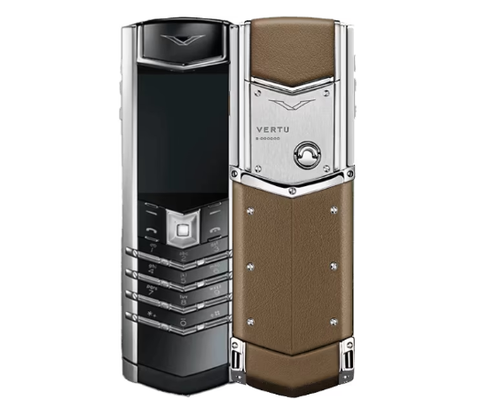 Vertu SIGNATURE V Stainless Steel Silver Khaki Brown