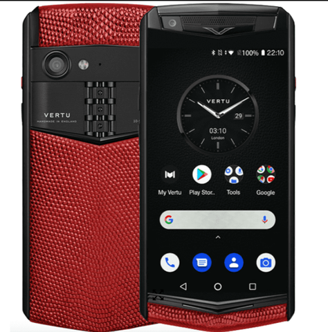 Vertu Aster P Gothic Lizard Red