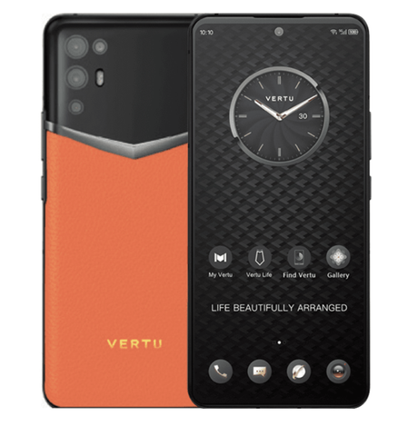 iVertu 5G Calf Leather Sunset Orange